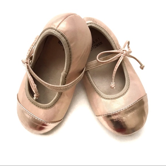 Stuart Weitzman Other - Stuart Weitzman Gold Toe Flats